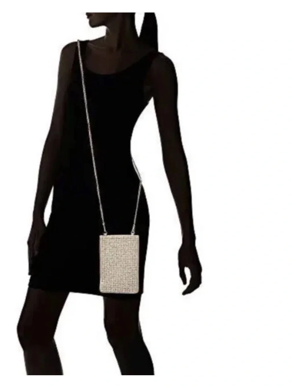 Nina New York Gold Pearl-Accented Crossbody Phone Bag